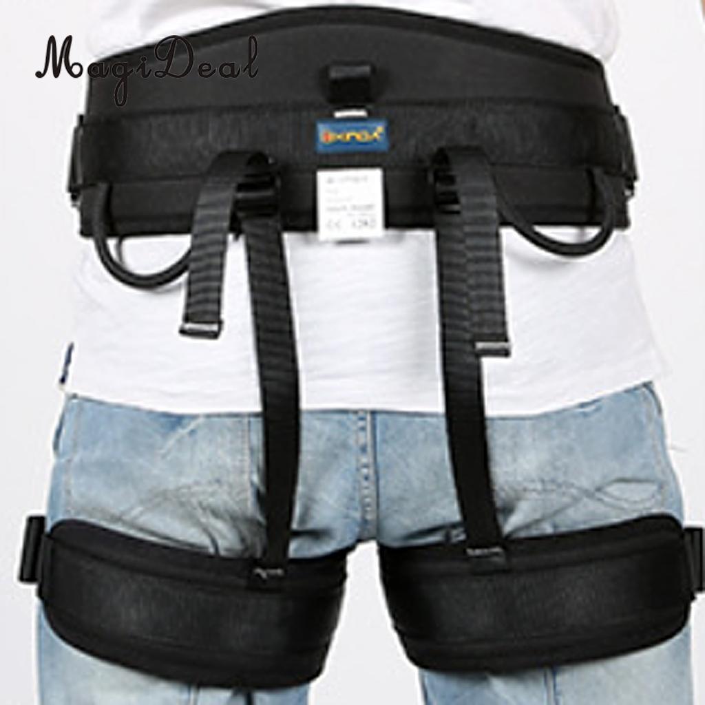 MagiDeal Mountaineering Rock Tree Climbing Harness Seat Sitting Bust Belt Gear 4 Colors for Caving Rescue Safety Rappelling