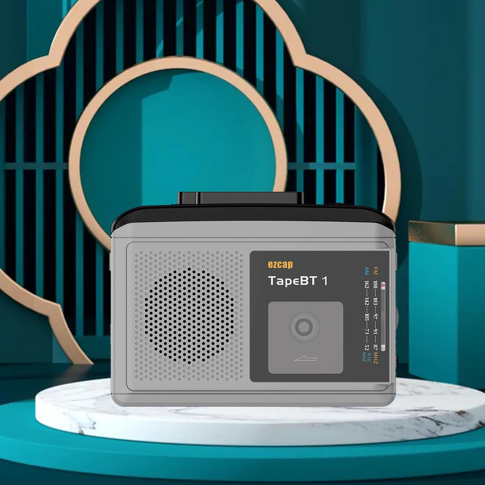 Cassette Player Built-In Speaker Earphone Music Tape Player AM/FM Radio