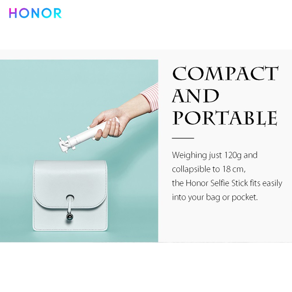 HONOR Selfie Stok Lite Uitschuifbare Statief Compacte Mobiele Telefoon Camera Stablizer voor HUAWEI Samsung Xiaomi Oneplus Oppo Reno