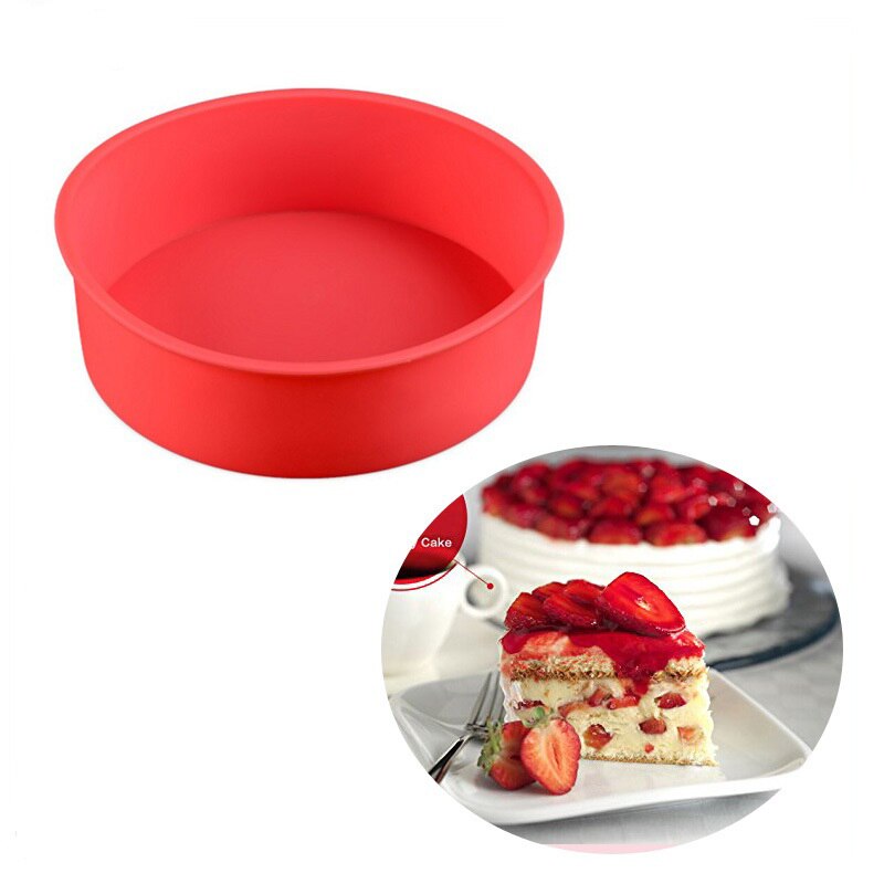 Keuken Brood Siliconen Bakvormen Gereedschappen Ronde Siliconen Cake Mallen Cupcake Liner Cupcake Stand S Diy Desserts Bakvorm Tool