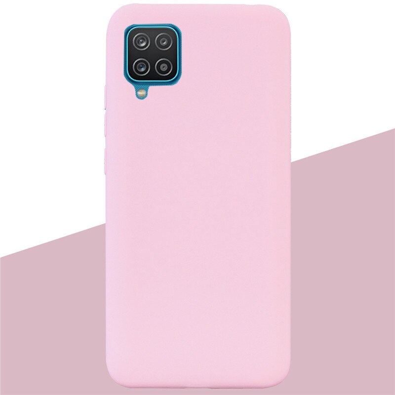 For Samsung A12 Case Soft Silicon Tpu Back Phone Case For Samsung Galaxy A12 GalaxyA12 A 12 SM-A125F a125 Bumper Fundas Coque: 11 Light Pink