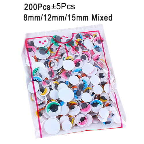 100 uds/200 Uds. Ojos de malabares autoadhesivos para manualidades de álbum de recortes DIY proyectos accesorios para muñecas ojos juguetes hechos a mano GYH: Morado