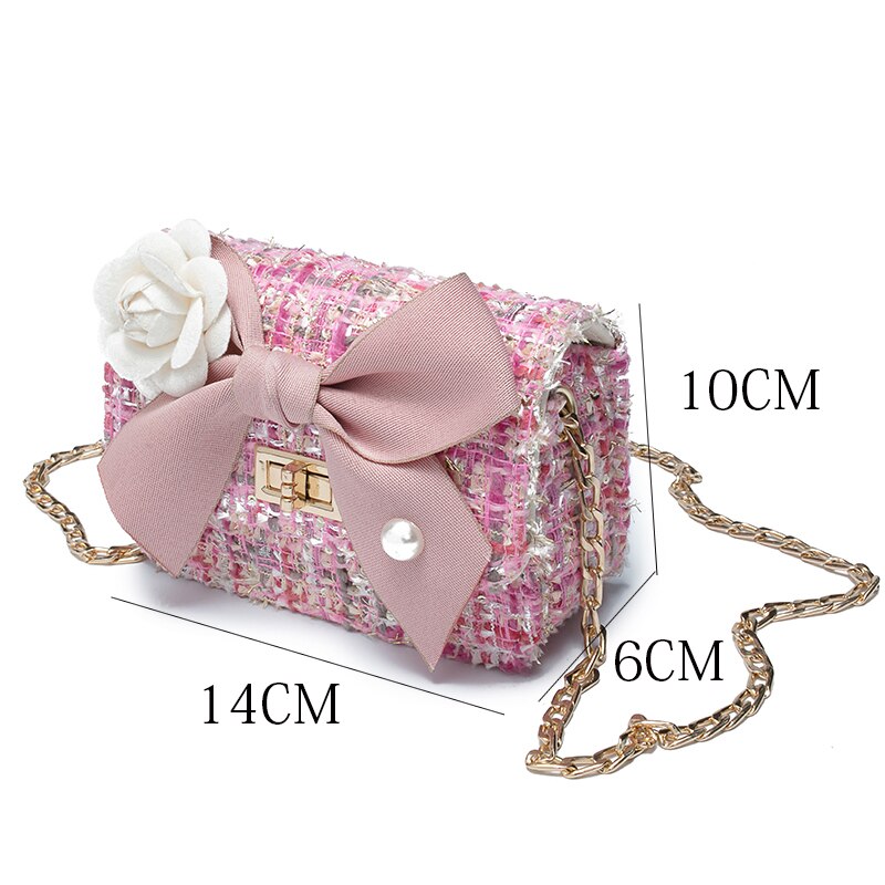 Bekasnoew Mode kinderen Handtassen Snoep Meisjes Boog Messenger Bags Kid Flap Schoudertassen