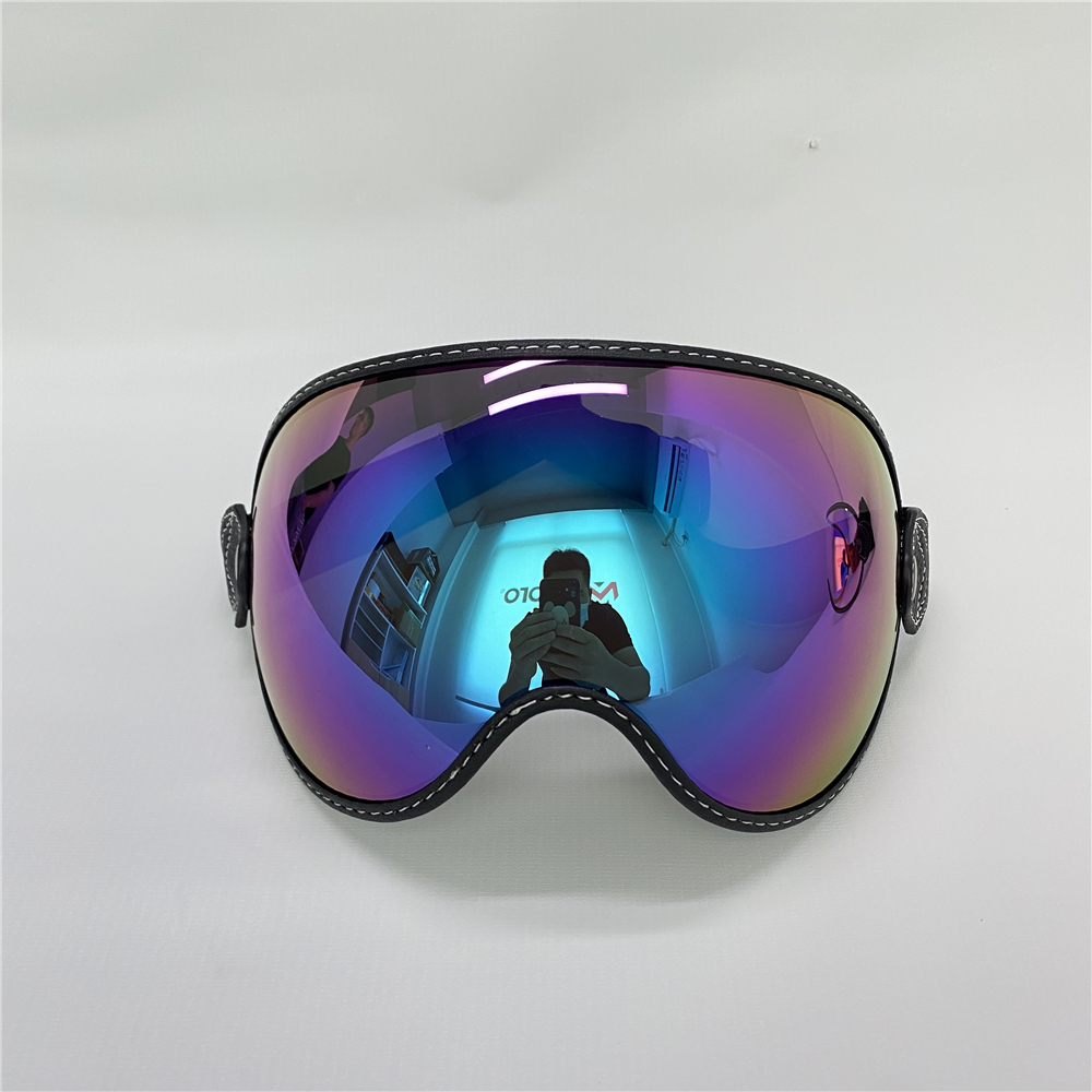 MJ MOTO retro gogle na motocykl kask gogle MOTO3 motocross gogle 4 kolor wymienny motocykl konna okulary ochronne: niebieski