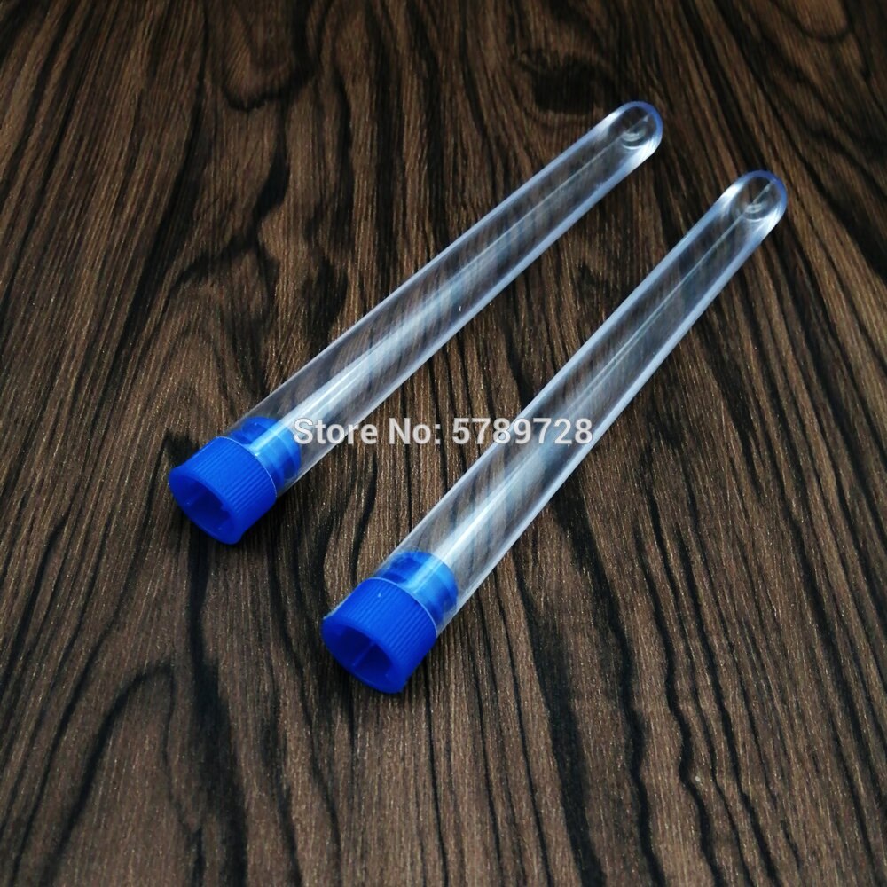10Pcs 15x150mm School Lab Supplies,Clear Plastic Test Tubes Vials With Color Caps, Empty Scented tea Tubes,bridal shower