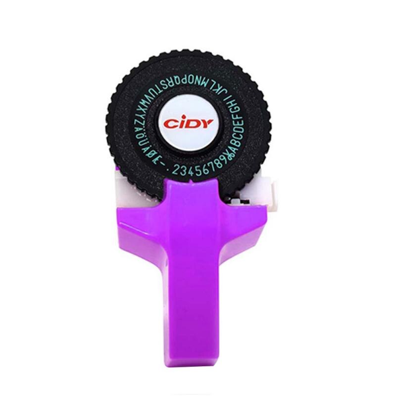 8 Colors Household Mini Portable Manual Label Machine Hidi C101 Embossing Machine Typewriter Hand Curtain Decorative Tape Paper: purple