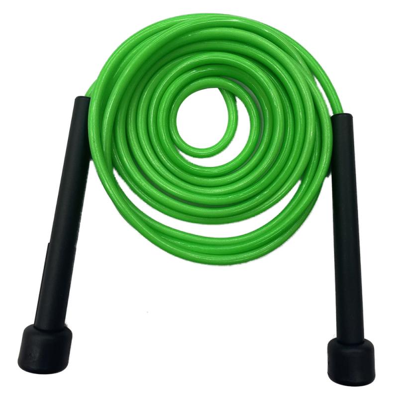 1Pcs Unisex Plastic Springtouw Springtouw Voor Fitness Overslaan Workout Training Tool Fitness Oefening Touw Voor Fitness Apparatuur: black green