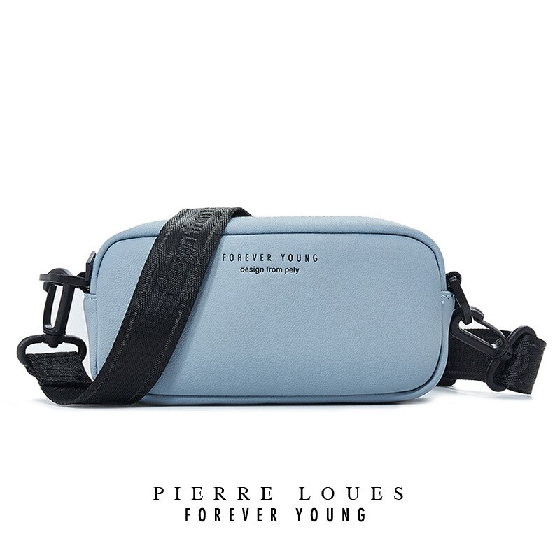 CHALLEN Female Casual Mini Crossbody Bag For Women Shoulder Bag PU Leather Phone Coin Bag Trend Handbag Rectangle Shape: bule