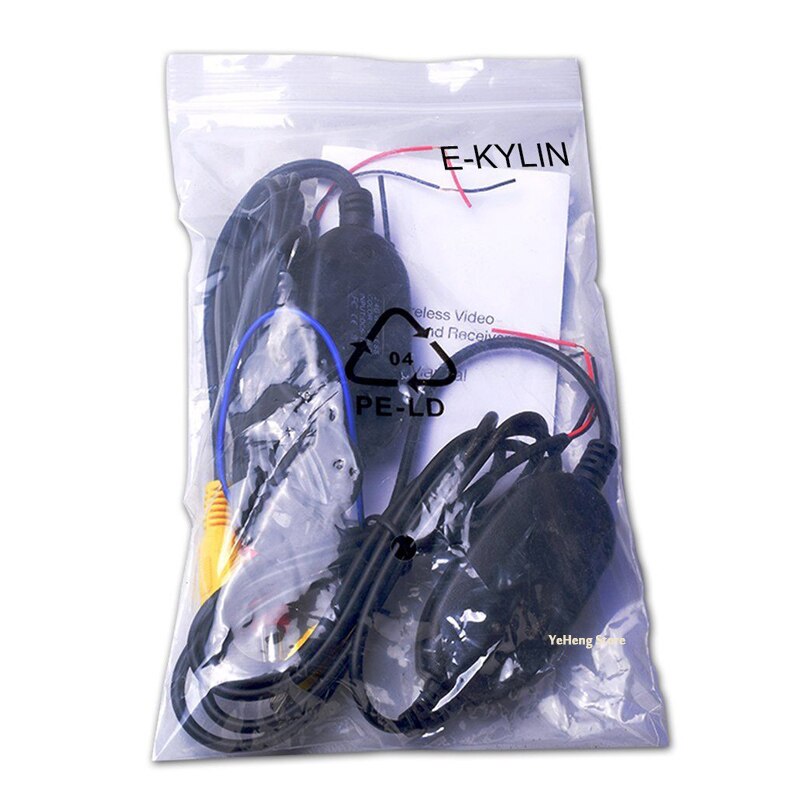 Trådløst videokabel m/ backup trigger wire tx &amp; rx til rca bakkamera sæt