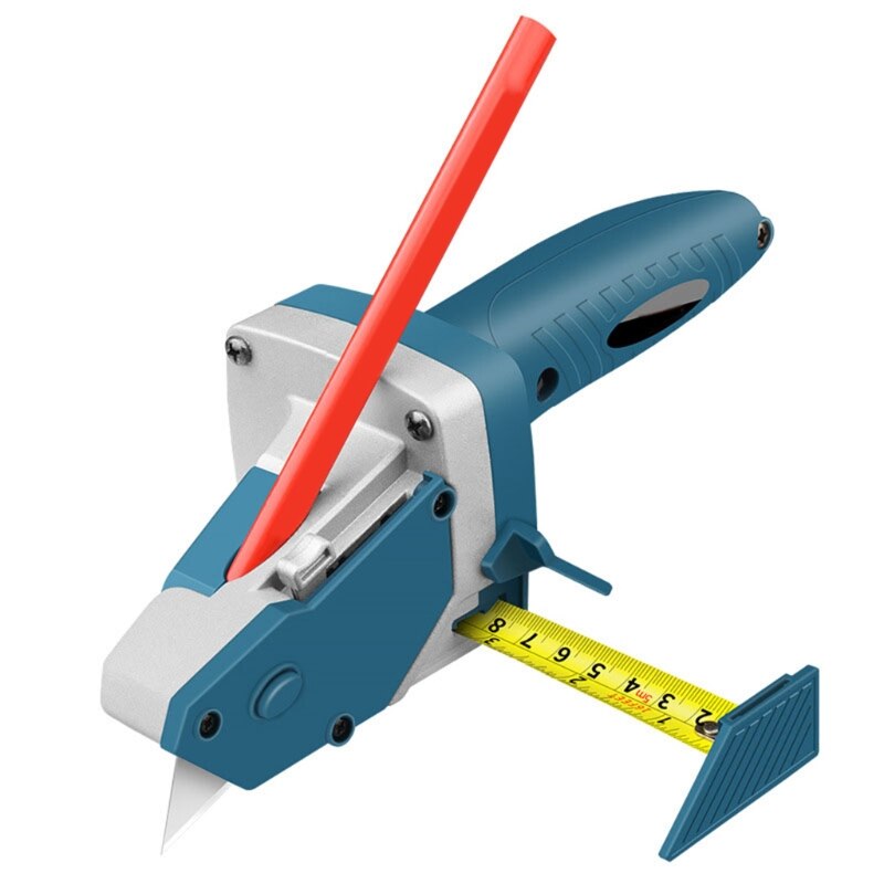Multifunción Pladur Edger Gypsum Board Cutter Drywall corte automático artefacto herramienta escala hogar carpintería herramientas de mano: Default Title