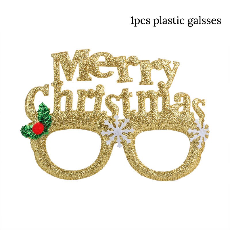 Nowy rok 2021 numer okulary ramka na zdjęcie rekwizyty do fotobudki Navidad ozdoby świąteczne szczęśliwe przyjęcie noworoczne fantazyjne okulary dla dzieci prezent: style I