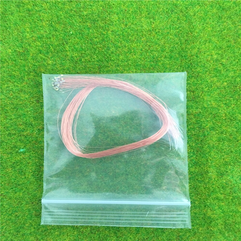50pcs 0402 SMD Led Model Lights HO N OO Scale Pre-soldered Micro Litz Wired LED Leads Wires 20cm For Diorama Lighting Scene: white