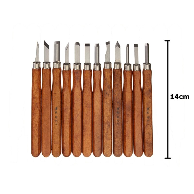 3/12Pcs Wood Carving Chisel Knife Tool WoodWorking WoodCarving Kit Woodcut Craft Carving Woodworker Gouges