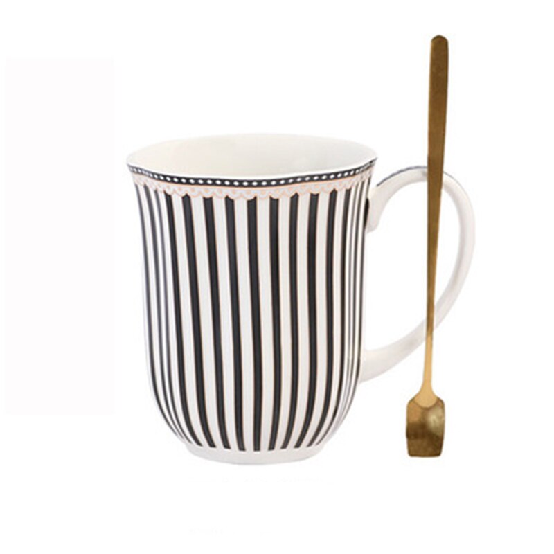 European Ceramic Coffee Cup and Saucer Set Home English Afternoon Tea Cup Office Flower Tea Cup Ceramic Tea Set Cup and Saucer: f