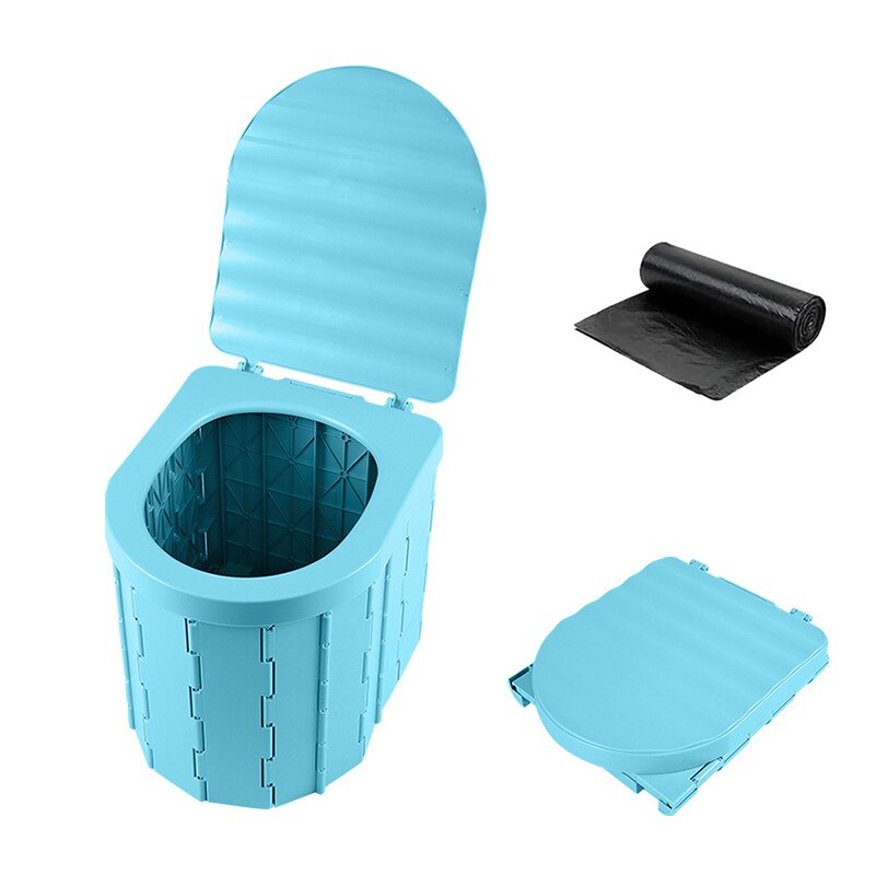 Portable Toilet for Camping Portable Folding Toilet with Lid Waterproof Porta Potty Car RV Tent Toilet Bucket Toilet Potty: for adults 06