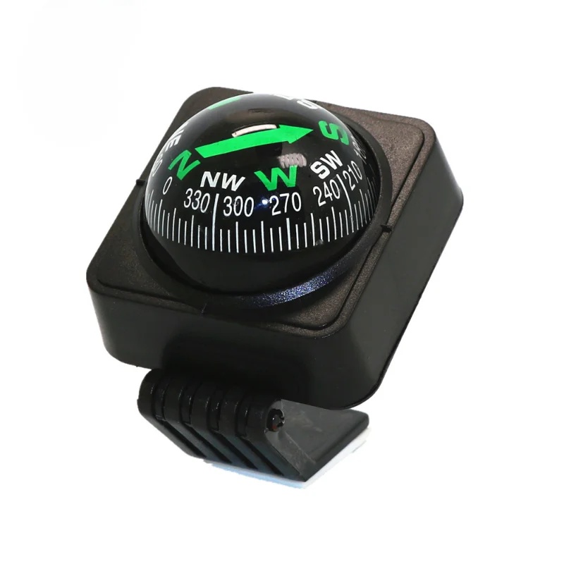 Outdoor Adjustable Navigation Dashboard Car Compass For Car Boat Cycling Hiking Direction Pointing Guide Ball Shaped Compass: Default Title
