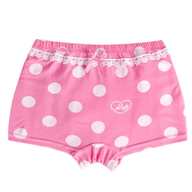 Meninas roupa interior crianças 2 pçs sólido algodão dos desenhos animados impressão calcinha boxer briefs shorts da criança crianças bottoms: rose red / XXXL