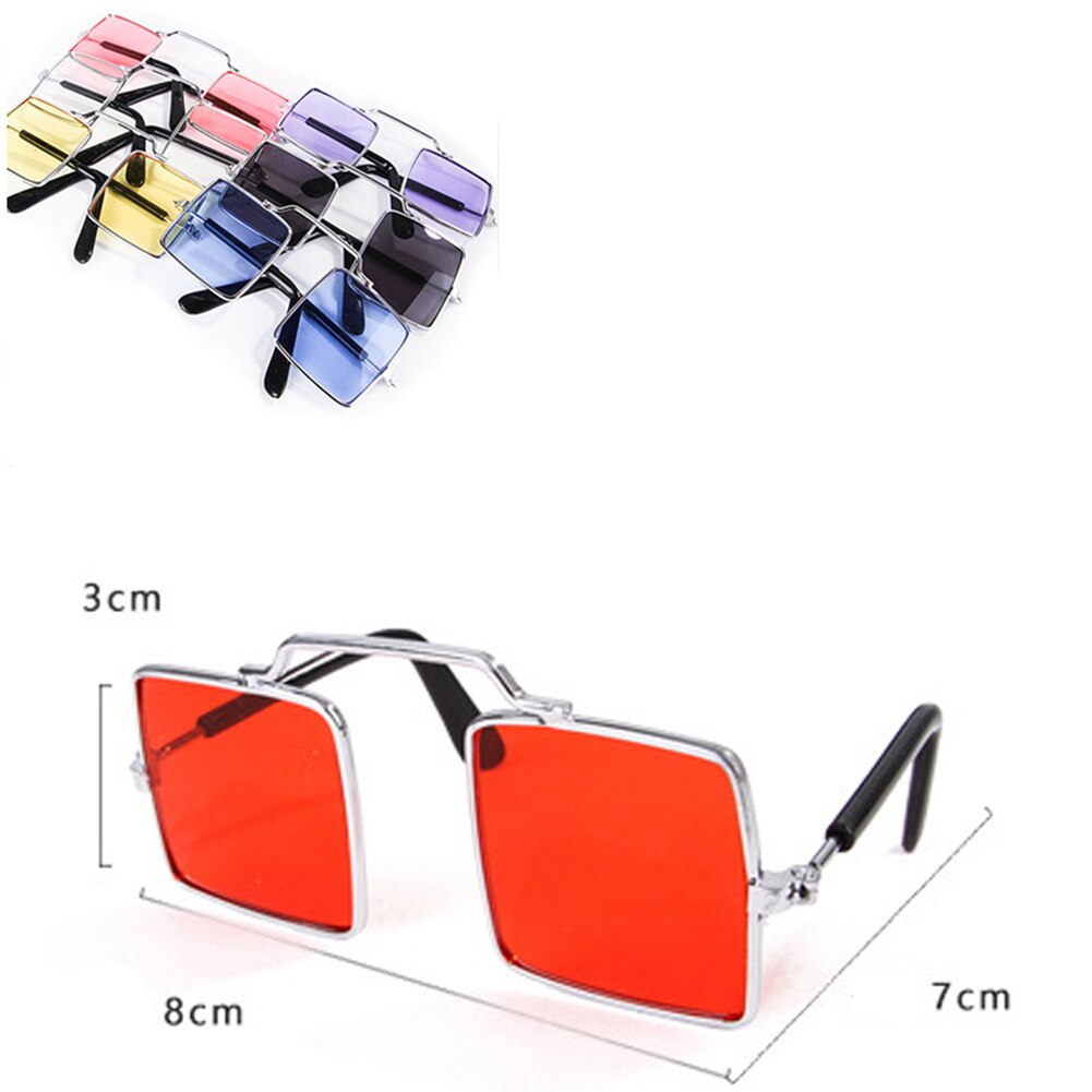 Okulary przeciwsłoneczne Kot prosty wyluzowany placki zdjęcia rekwizyty oczne piękne kolorowe okulary dla zwierząt szczeniak kotek oko akcesoria ochronne