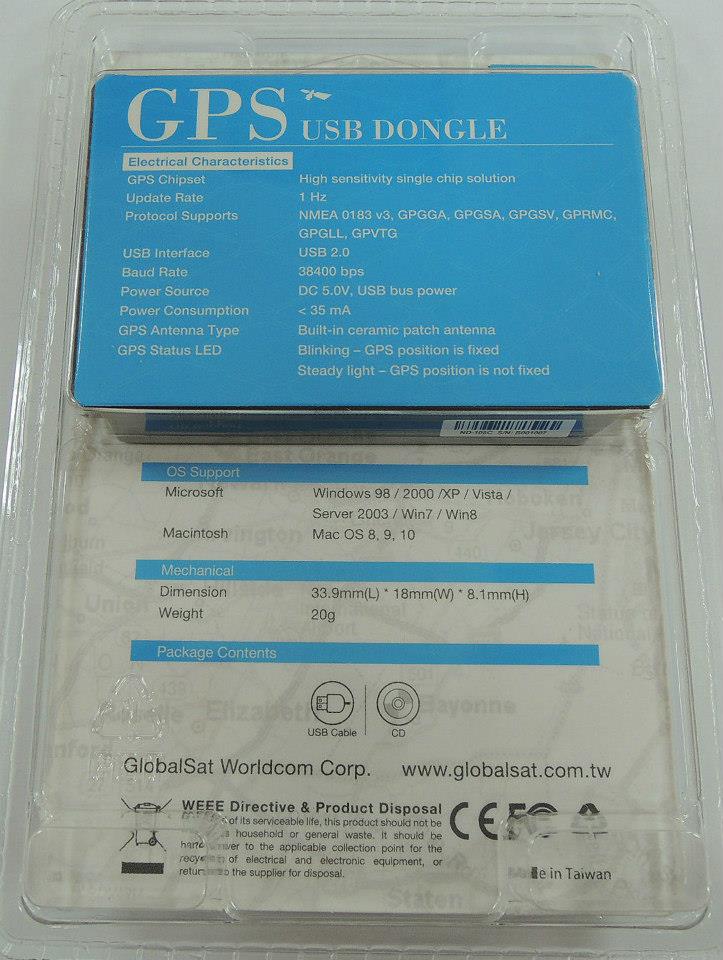 GlobalSat ND-105C em vez ND-100S Receptor GPS USB Dongle para o portátil Notebook Computador Tablet Telefone Inteligente 100% Novo & Original