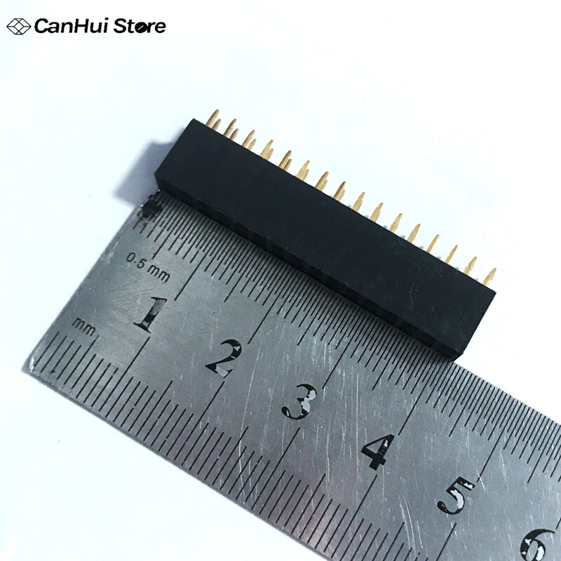 10Pcs 32 Pins Double Row 2x16 2*16 p 32P Ways 2.54mm Spacing Female Pin Header Connector PTH Header Female Header Connector PCB