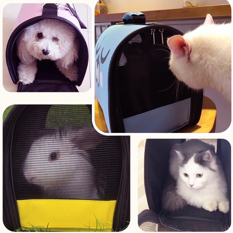 Shuangmao Huisdier Katten Draagtassen Kat Hond Schouder Rugzak Tas Outdoor Reizen Honden Opvouwbare Ademend Kleine Huisdieren Handtas S/M/L