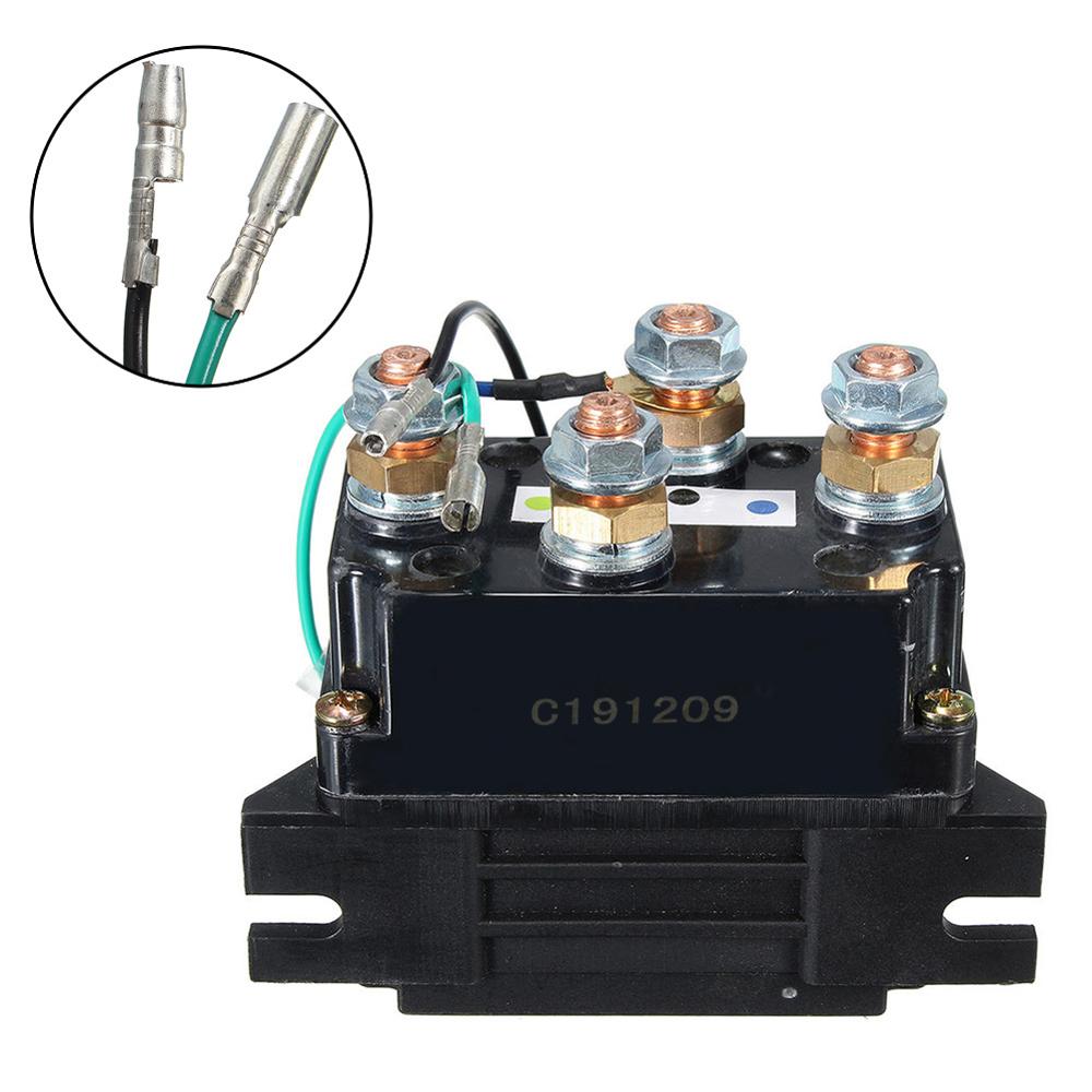 400a mustaa vinssin rele-solenoidia  dc 12v autoajoneuvo mönkijäkuorma-auto, jossa 6 kuviosuojauskansia 21x #273101