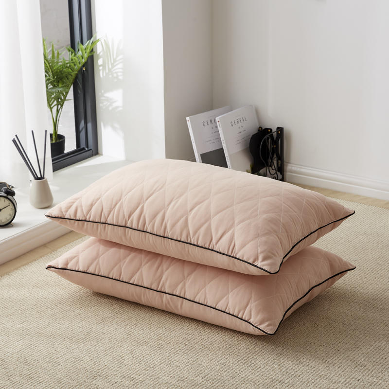 Oreiller de couchage pour Couple, confortable, pour chambre à coucher, literie, taille Queen, pour dos latéral, ventre, oreillers de luxe, moelleux, hôtel: YS / 48x74cm-2 pieces