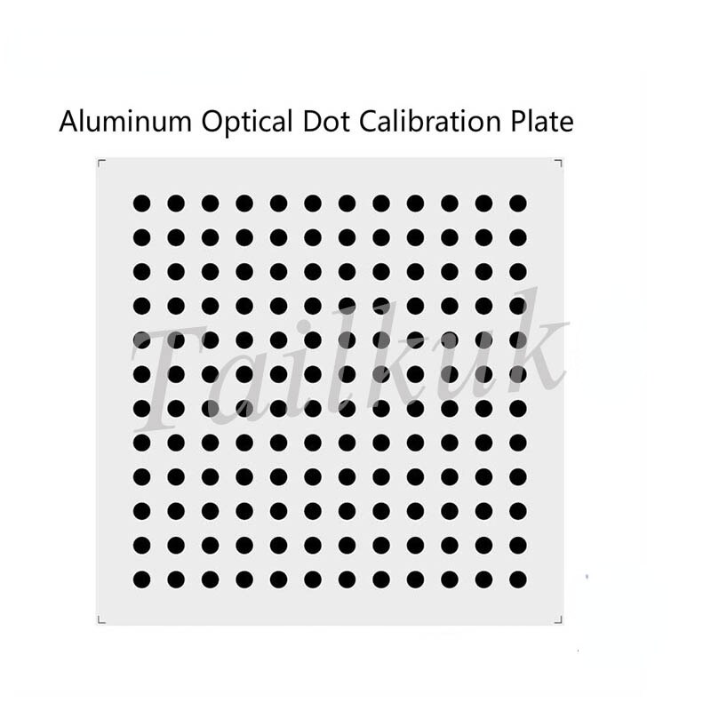 Aluminium Optische Dot Kalibratie Plaat Dot Correctie Blok Test Kalibratie Card Machine Vision Splitter Float Glazen Substraat