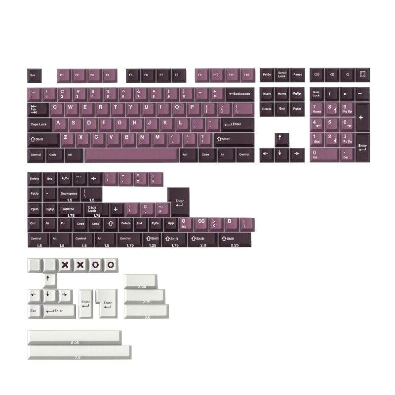 173 pcs keycaps gmk double shot keycap diy for cherry mx mechanical keyboard  t84c