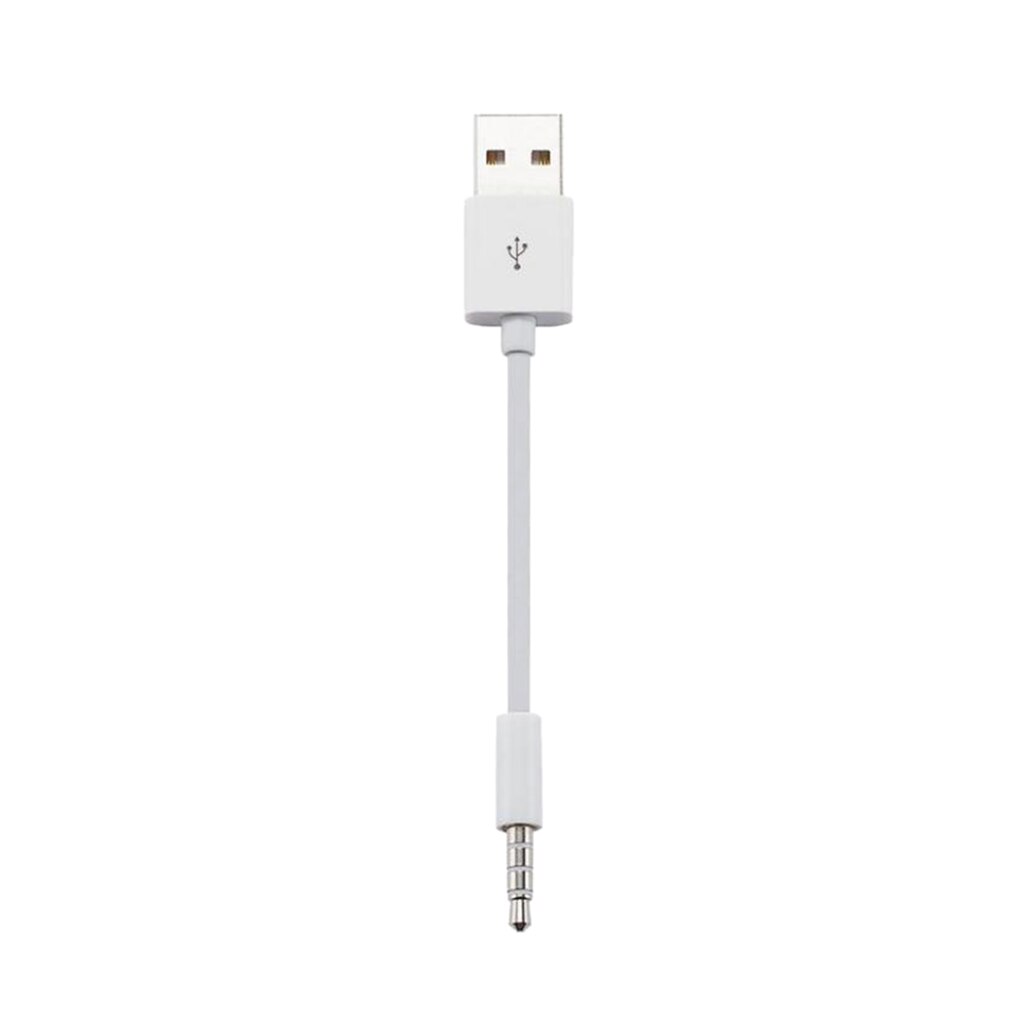 USB 2.0 Charger Interface Male to 3.5mm Jack Audio Interface Male Adapter 0.5ft Cable for MP3 MP4 PC Gadget Accessories