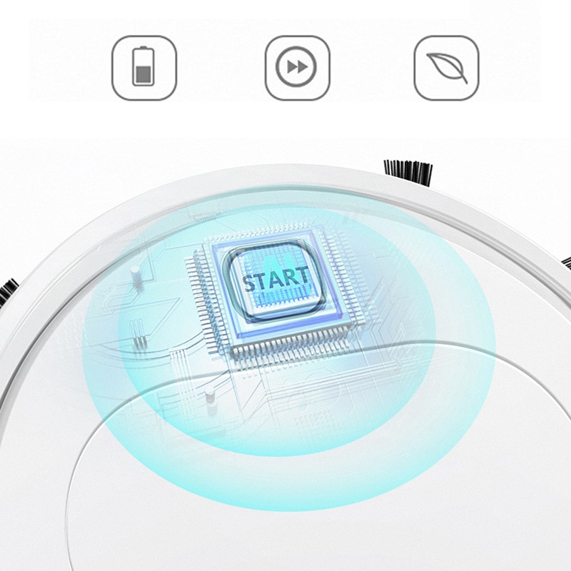 Smart Robot Vacuum 3IN1 Auto Rechargeable Dry/Wet Floor Mop Cleaner Sweep Carpet Smart Robot Vacuum