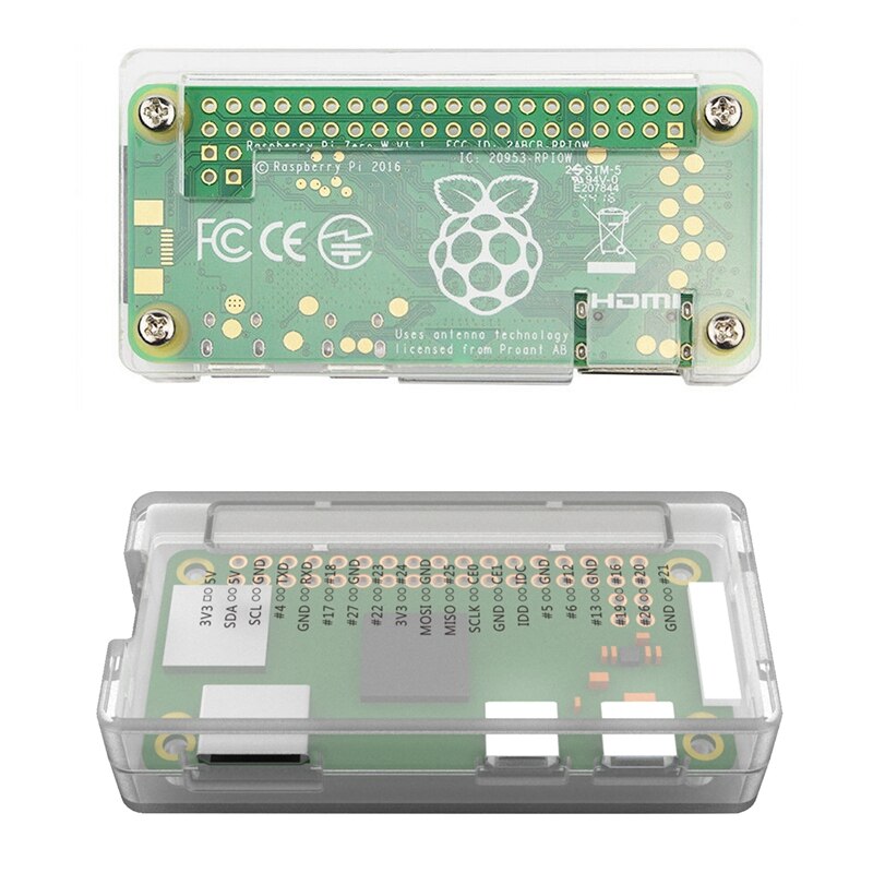 2 transparente schutzhüllen für raspberry pi zero ( - 72 x 35 x 17mm und 13.5 x 10.9 x 1.5cm zoll): Default Title