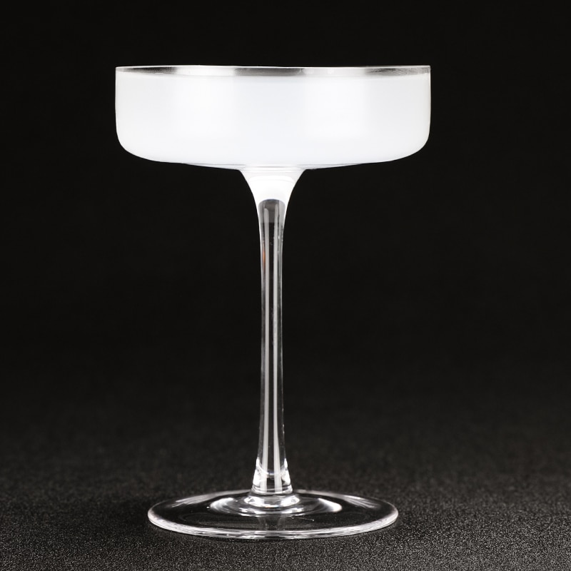 4PCS 130ml Flat Lead Free Cocktail Glass Martini Glass Set of 4