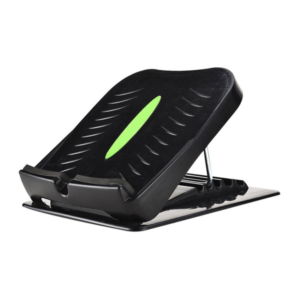 Anti-Slip Adjustable Foot Calf Stretcher Incline Board Body Stretching Tool Calf Stretch Board textured surface prevent slipping: Black