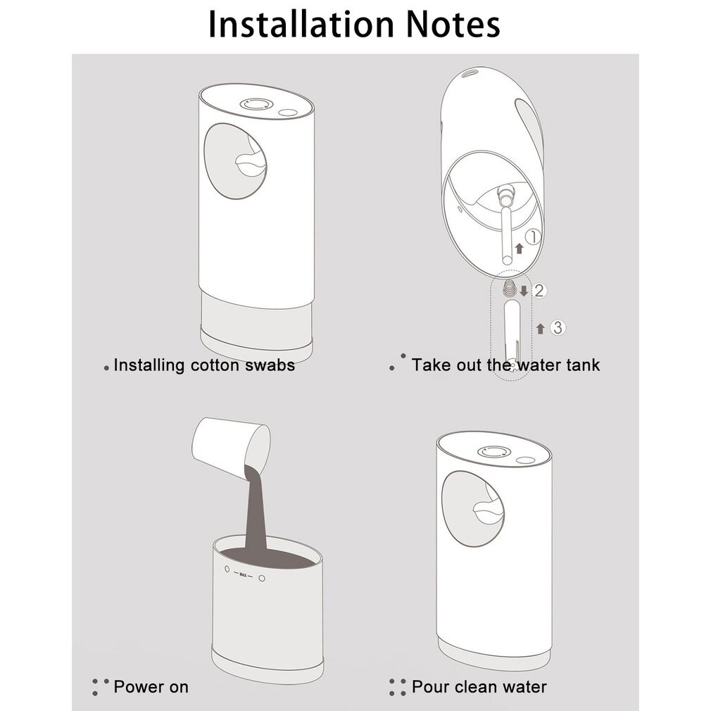 Music USB Bird Air Humidifier with Night Light Household Atomizer Diffuser Aroma Diffusor Anion Mist Maker Fogger