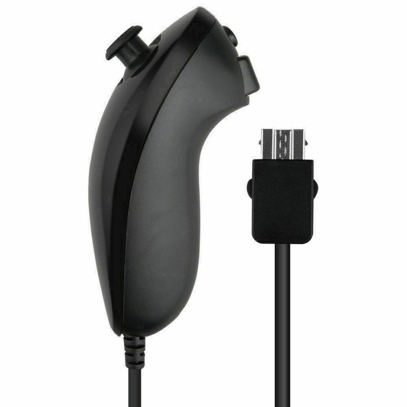 Mando Nunchuk inalámbrico con altavoz incorporado, funda protectora de silicona, Compatible con Nintendo Wii/Wii U/Wii Mi