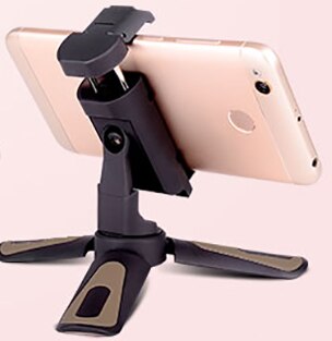 XILETU – support de téléphone CD-1 2 en 1, Mini trépied de prise de vue verticale à Rotation à 360 degrés, pour iPhone Max Xs Samsung S8 S9 Piexl 2 3: Khaki