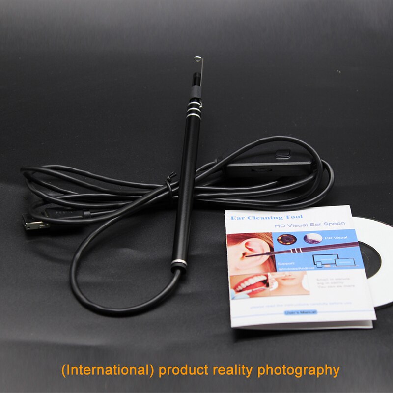 Orl oreille nettoyage Endoscope 2 in1 USB HD visuel oreille cuillère 5.5mm Mini caméra oreille choisir Nasal dentaire Endoscope caméra Otoscope