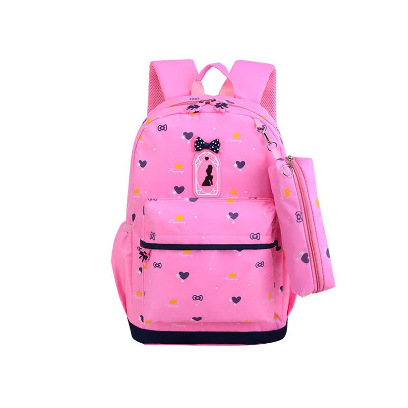 3 stks/set Leuke Boog School Rugzak Voor Meisjes Afdrukken Meisjes School Tassen Kids Rugzak Meisjes Student Schooltassen Student Mochila