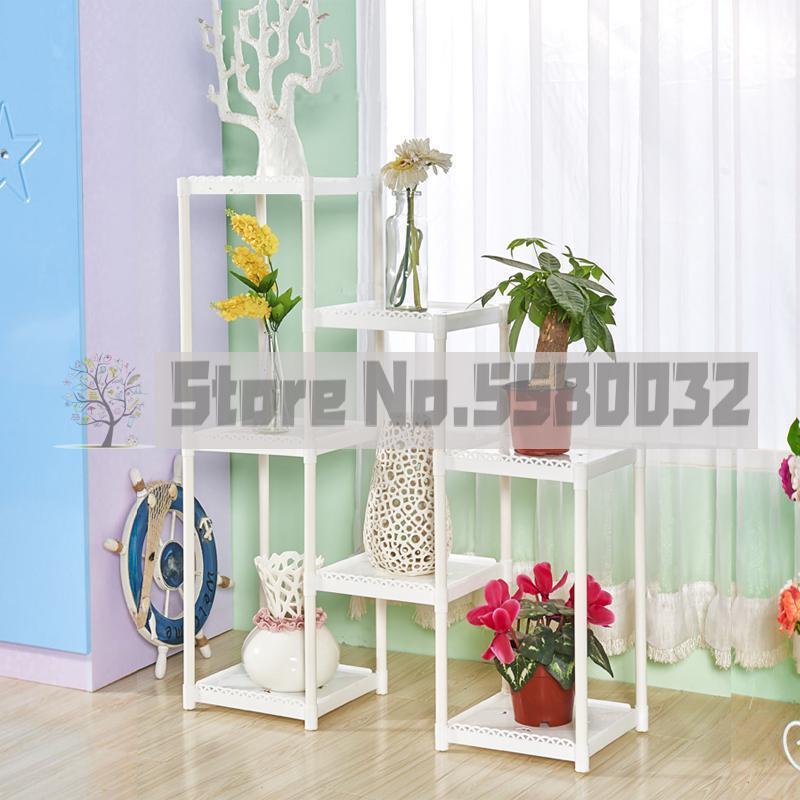 Basamento di fiore pavimento basamento di fiore multi-strato di coperta balcone soggiorno vaso di fiori: Default Title