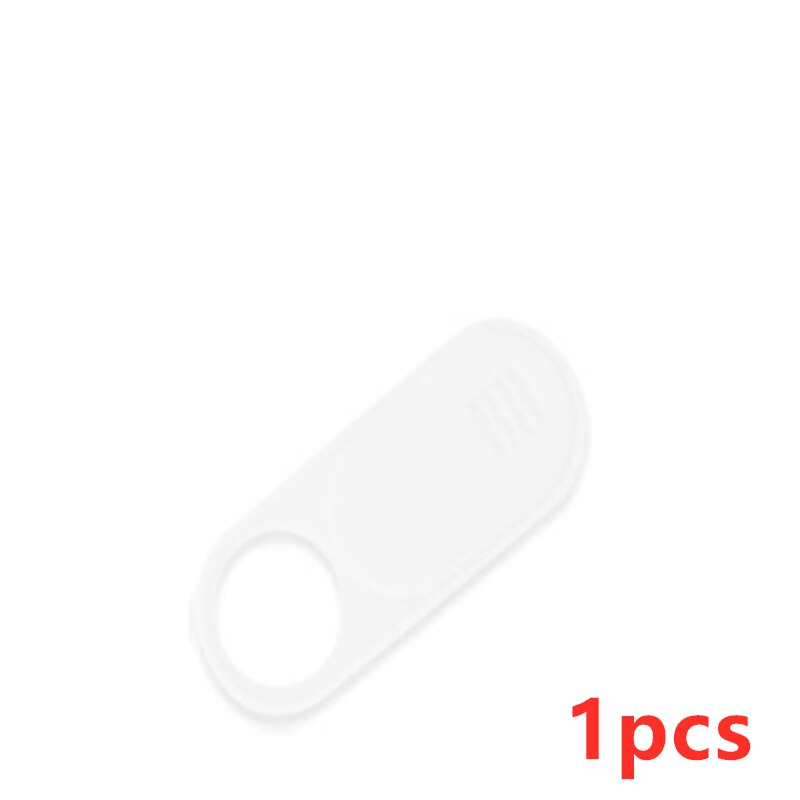 Cubierta de cámara web para portátiles, imán de obturador deslizante para iPad, PC, teléfono móvil, lente de cámara, pegatina de privacidad: 1pcs white