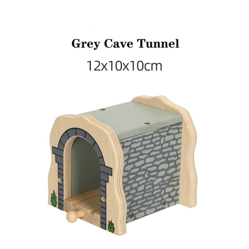 Stazione di parcheggio del Tunnel della grotta degli accessori della pista del treno di legno della ferrovia adatta a tutti i giocattoli educativi della pista di marca per i regali dei bambini: WJ-JM-12-194