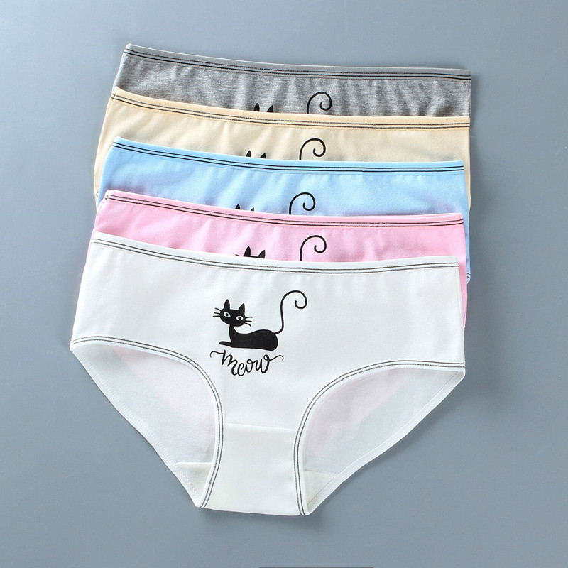 4 Teil/los Unterwäsche Baumwolle 8-12-14 Jahre alt Atmungsaktive Slip Schüler Teenater Mädchen Slip