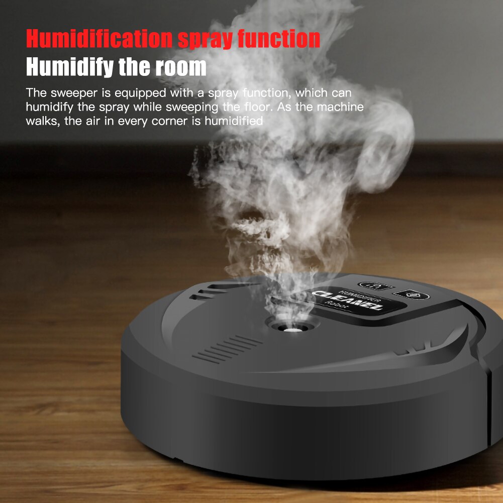 Automatic Sweeping Robot UV Lamp Home Household Sweeping Machine USB Charging Smart Vacuum Cleaner 1200mah Capacity