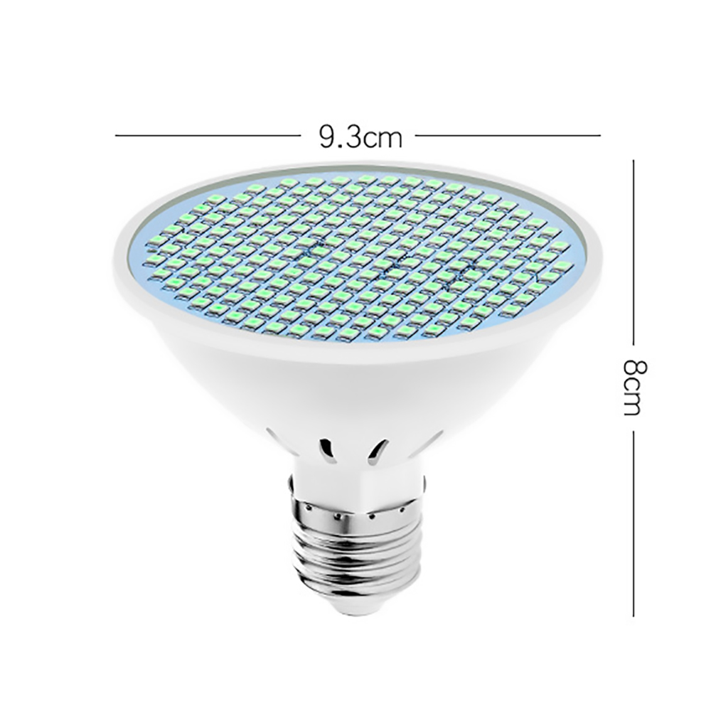 LED Germicidal Light Bulb E27 UVC Desinfection Lamp 25W 200LEDS Ultraviolet Bactericidal Lamp LED Kill Mites Light AC85-265V