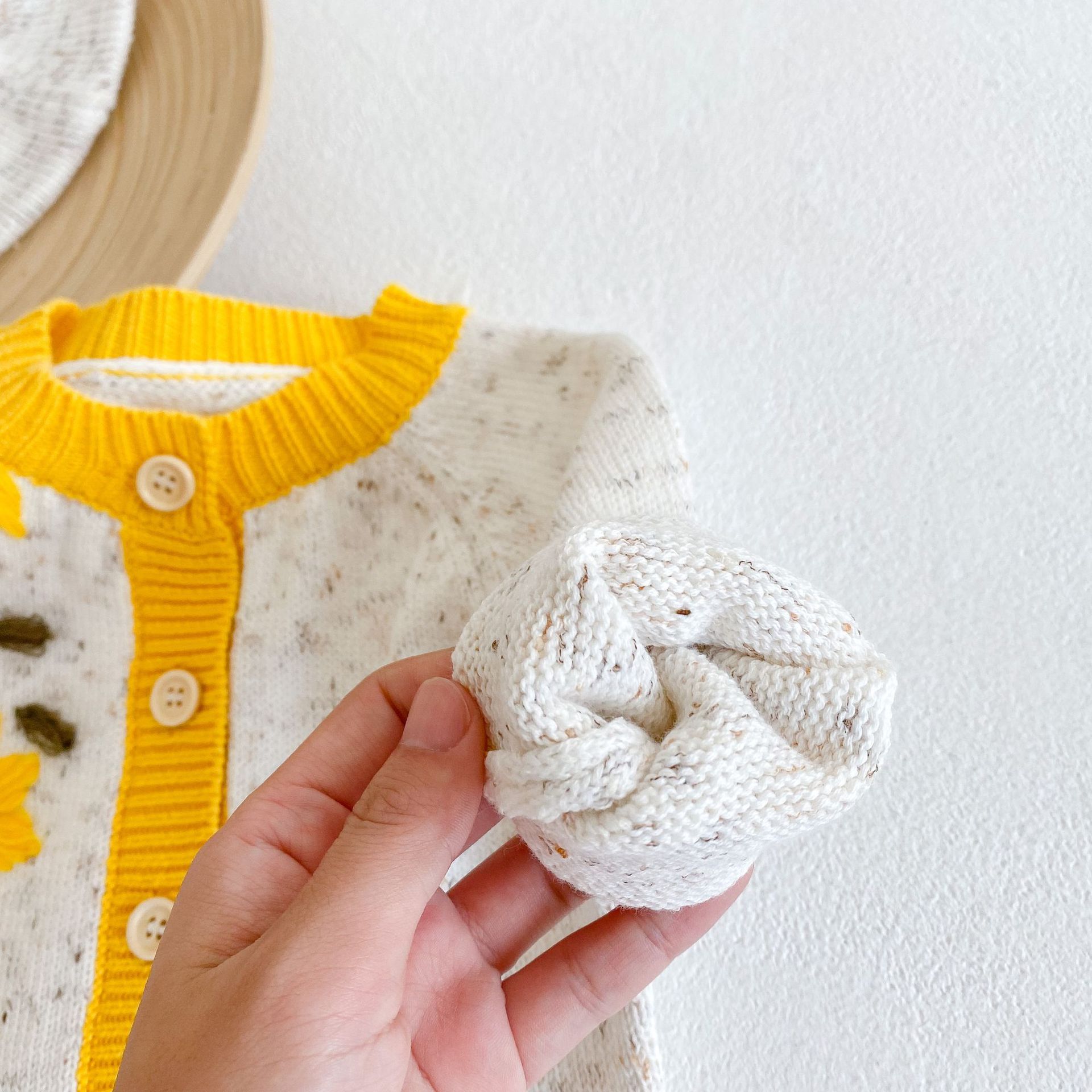 0-3T Pasgeboren Kid Baby Meisjes Bloem Trui Vest Elegante Herfst Winter Warme Kleding Fall Knit Top Leuke zoete Bloemen Knitwear