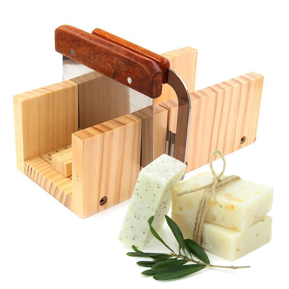 Huishouden Houten Zeep Cutter Doos Grenen Materiaal Balanceren Apparaat Nauwkeurige Draad Snijden Verstelbare Front Board Komen Met Cutter