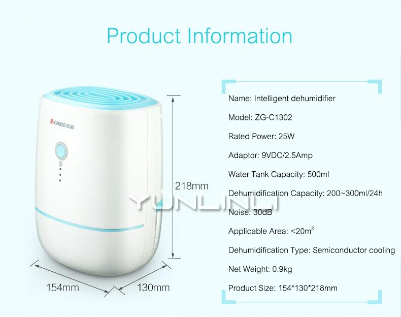 Mini Luftentfeuchter Haushalt Stumm Luftentfeuchter Schlafzimmer Feuchtigkeit Maschine Luft Trockner Luftreiniger ZG-C1302
