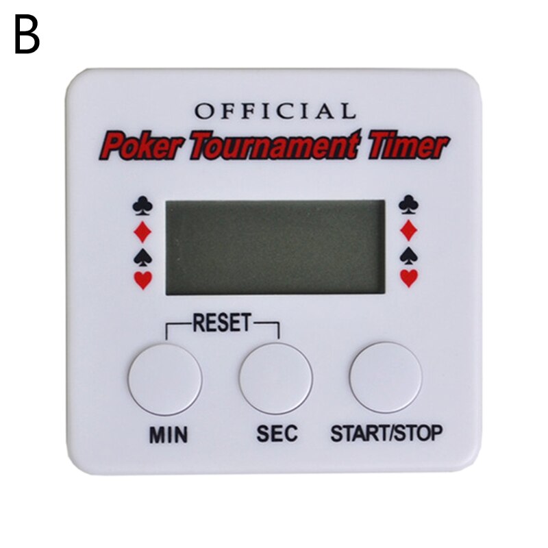 Casino Poker Tournament Timer Digital Dealer Timer Black Jack Plastic Poker Chip: B