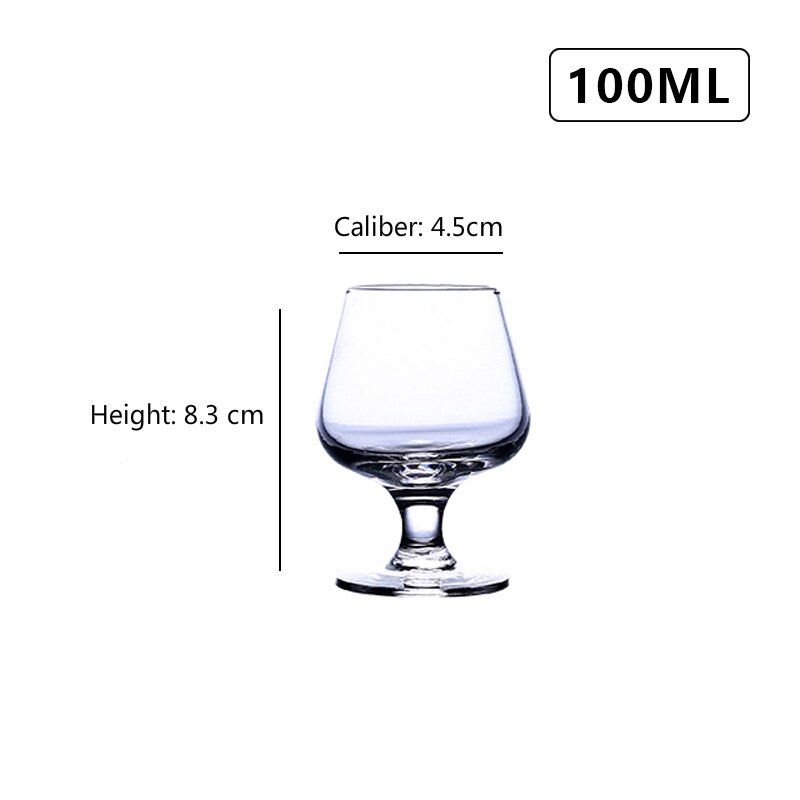 Klassische Whiskey Tasse Rotwein Cocktail Brandy Bahre Wodka Margaret Becher Champagner Glas Bar Haushalt Hohe Kapazität Getränk: Whiskey Tasse 100ML